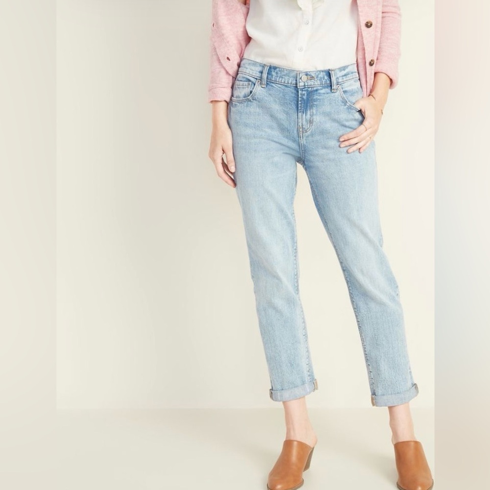 Old Navy Acid Washed Boyfriend Jeans